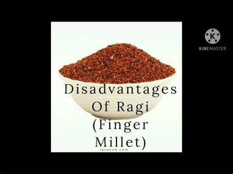 disadvantages of eating ragi.